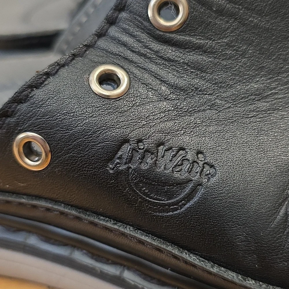Dr. Martens Vintage Rare 9498 Black Slide Sandal w/ Grommets UK 6 Women 8-8.5🦋 - Picture 3 of 12